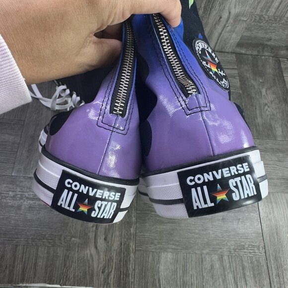 Converse CTAS XXHi Pride Men size 12 Black Multicolored Canvas Shoes - Picture 5 of 7